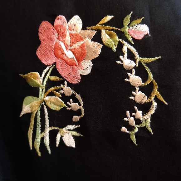 1950's EMBROIDERED ORGANZA DRESS 50's S - Picture 15 of 15